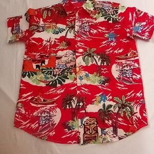 SSLF Vibrant Red Hawaiian Shirt